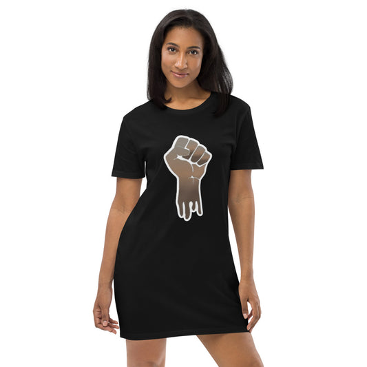 Fist Up Cotton T-shirt Dress