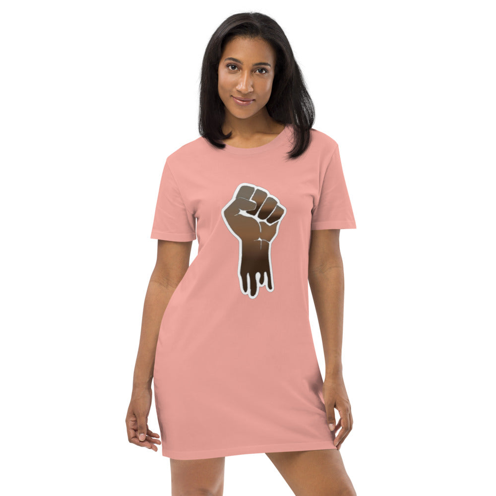 Fist Up Cotton T-shirt Dress