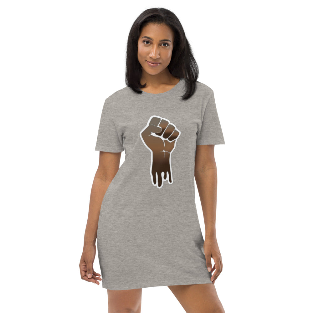 Fist Up Cotton T-shirt Dress