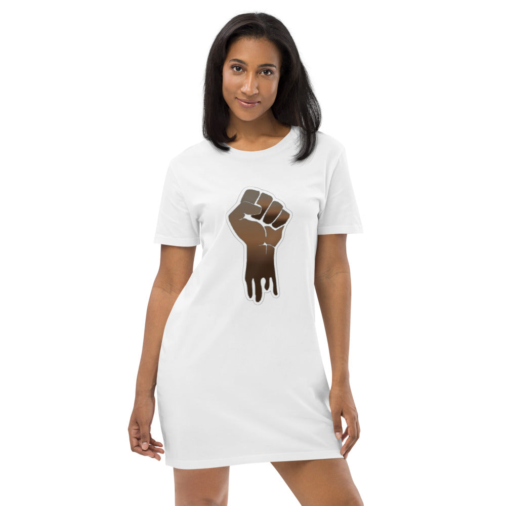 Fist Up Cotton T-shirt Dress