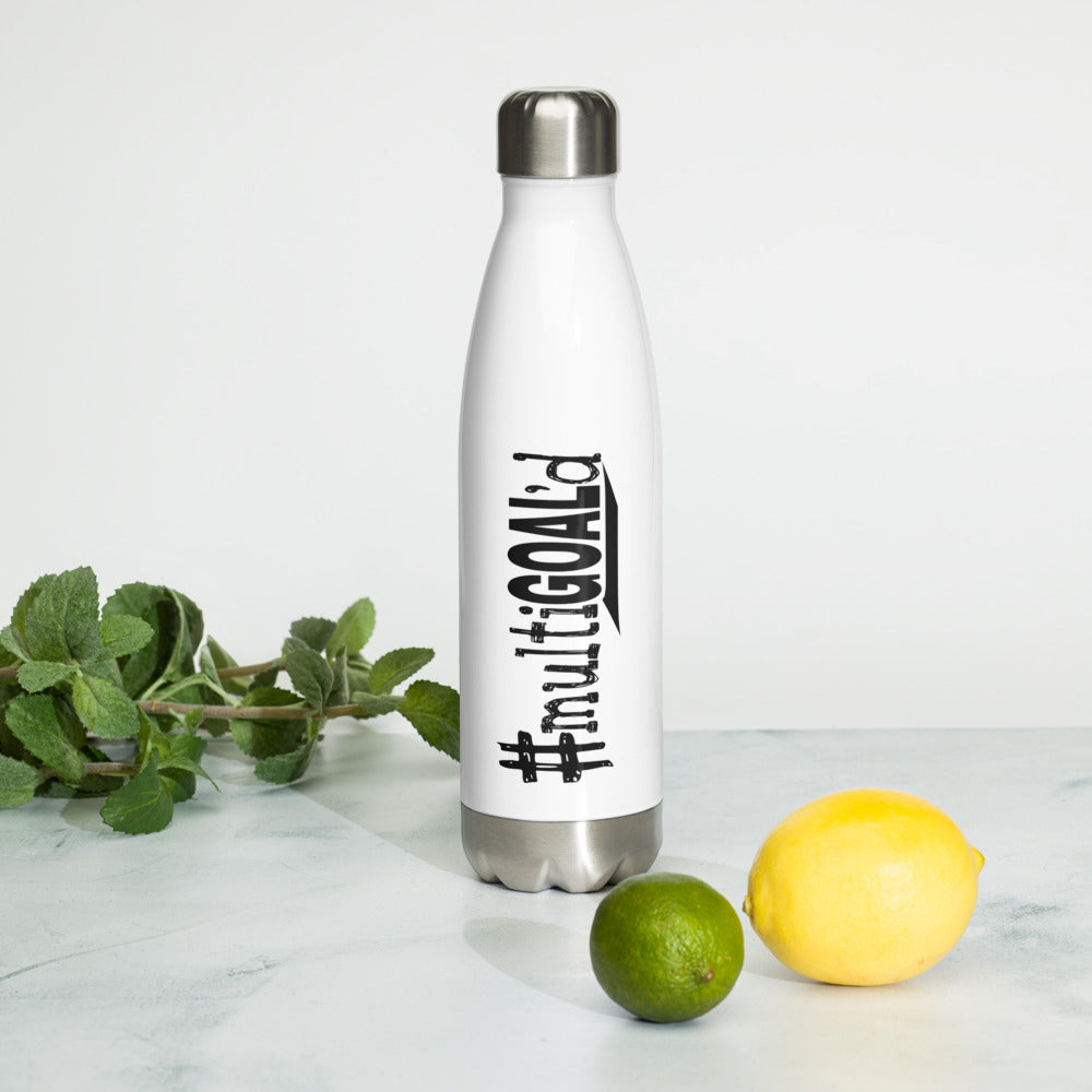 #multiGOAL'd Stainless Steel Water Bottle